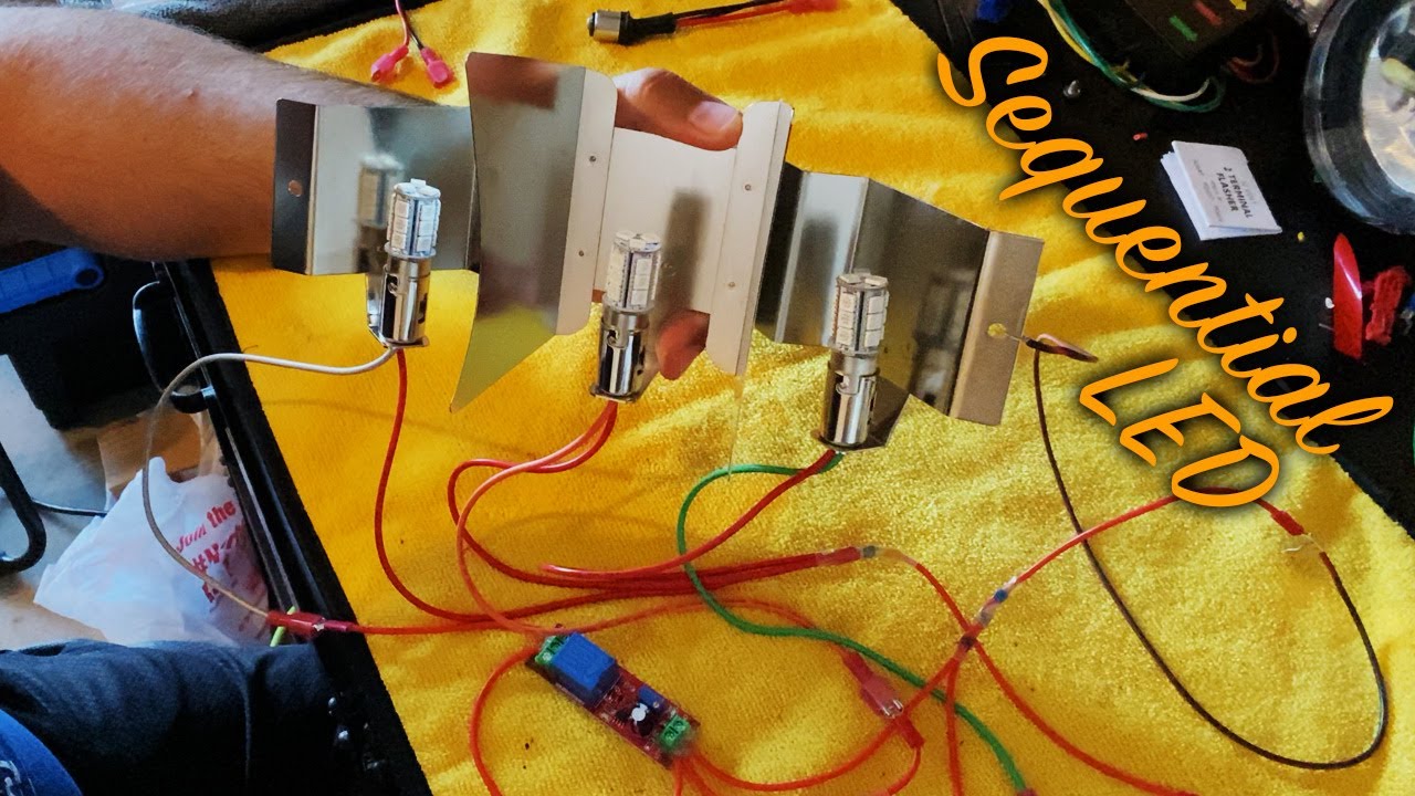 Classic 65-68 Mustang 3 bulb taillight upgrade!! - DIY sequential and LED