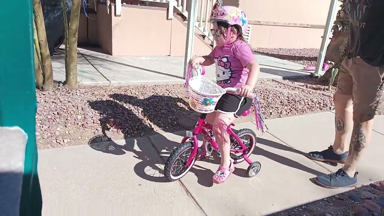 #spending time with the grandbaby riding her Bike