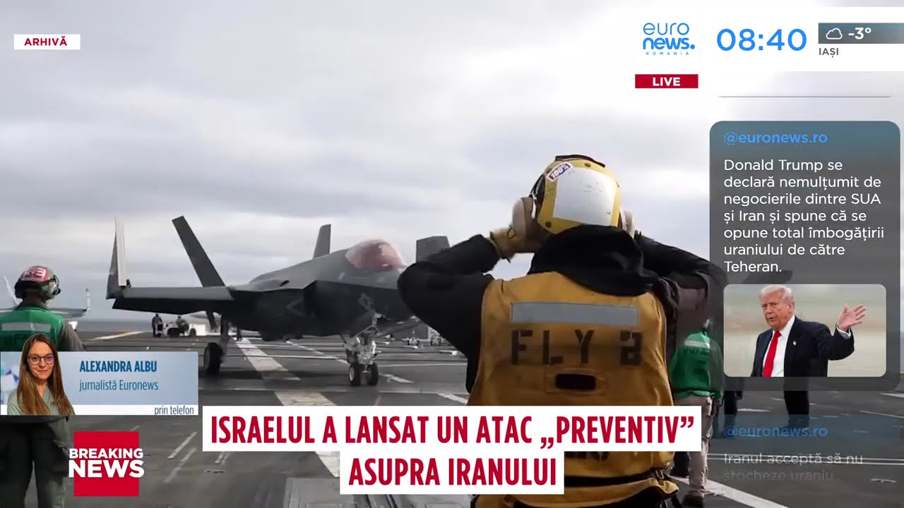 Israelul a lansat un atac ,,preventiv asupra Iranului