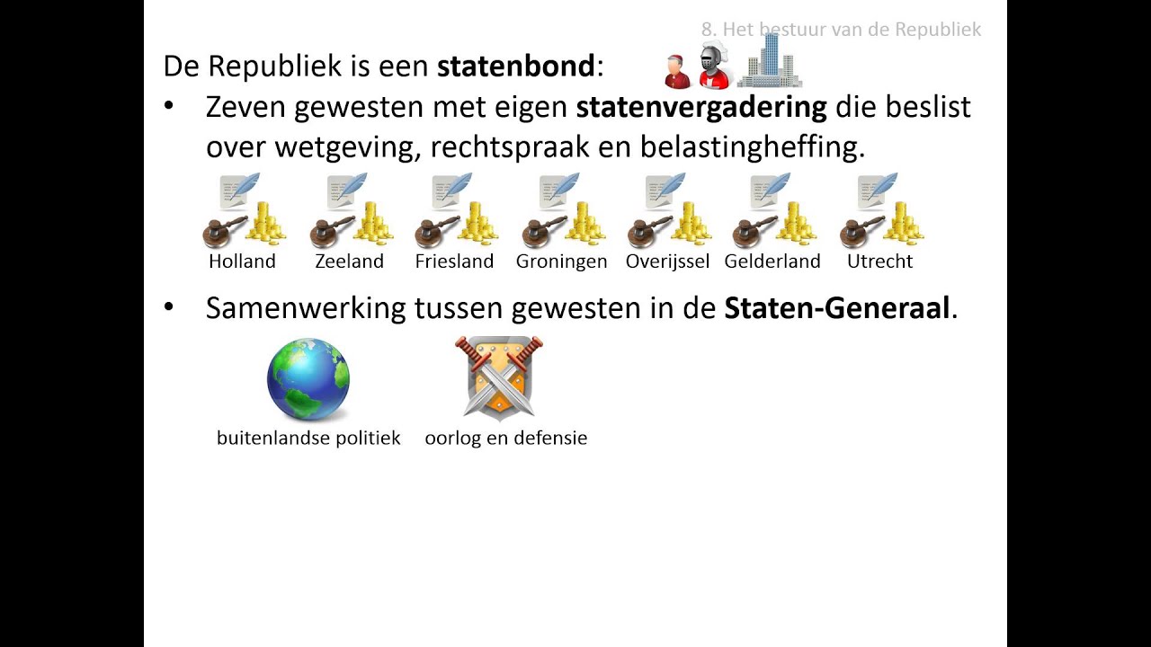 8. Het bestuur van de Republiek (VWO - HC De Republiek)