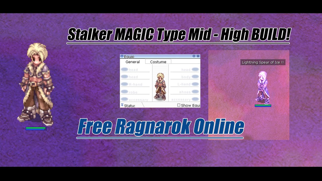 Tutorial and Guide Build Pre Renewal Equip Stalker MAGIC Type - Free Ragnarok Online