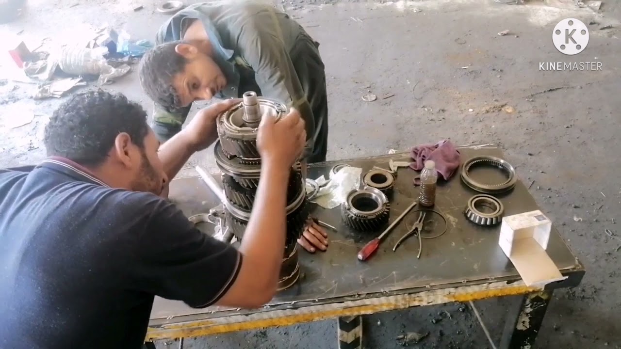 تجميع  عمود التروس جير بكس أو فتيس الجز الثاني (اكتروس) MB3