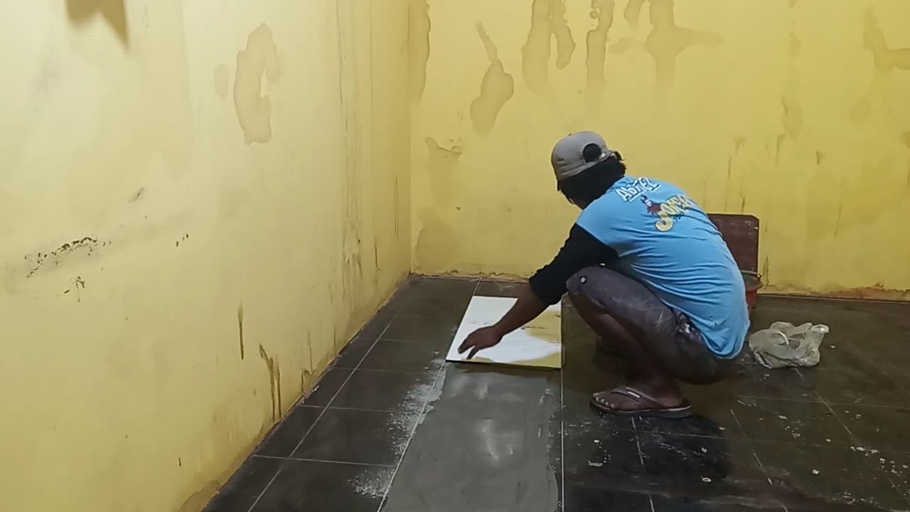 Tutorial pasang keramik baru ala bas cilebar