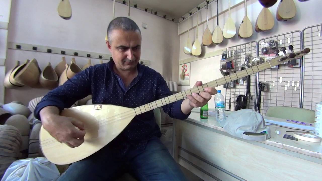 Hasan Genç Nalın Dilber alıcı saz evi 47 tekne oyma dut divan bağlama