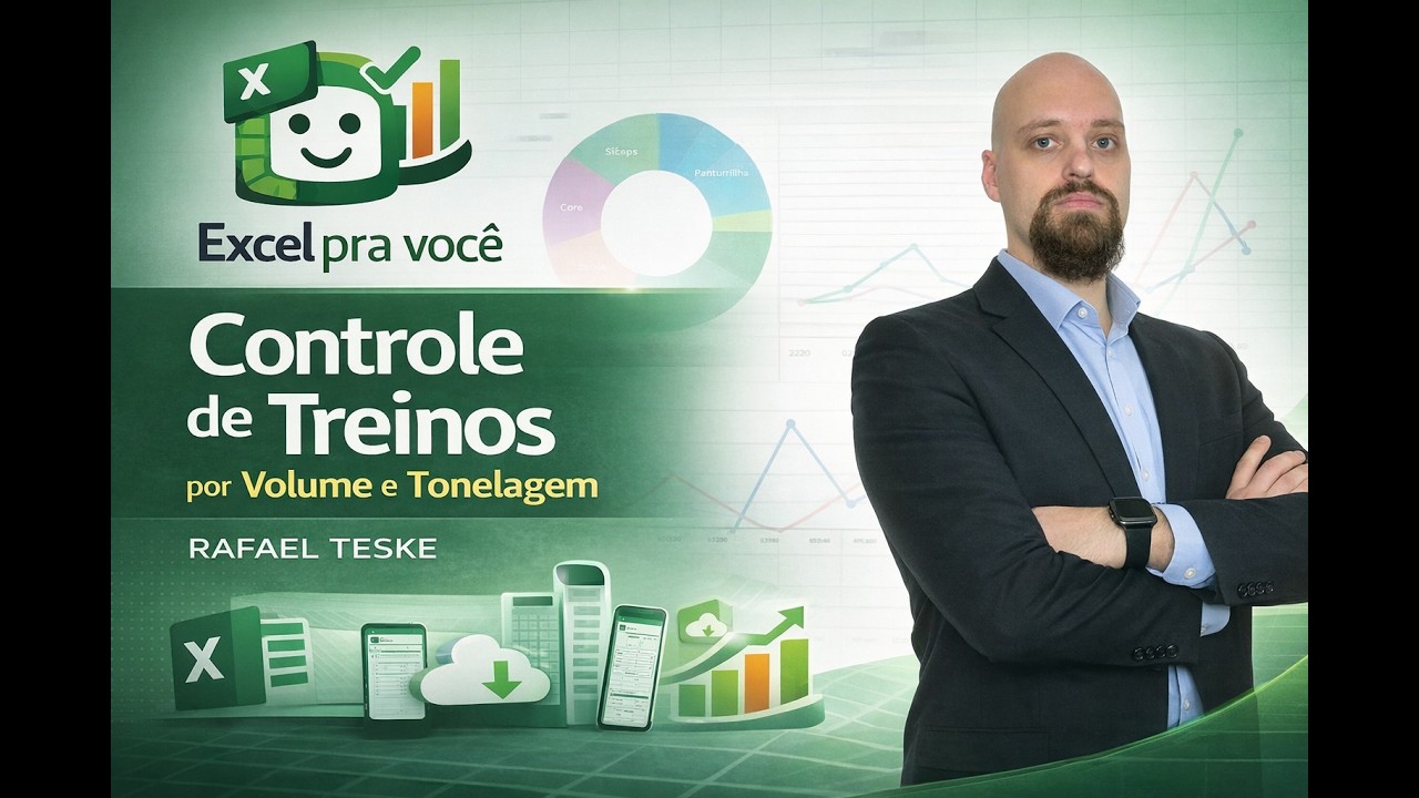 Excel pra vc - Controle de Treinos por Volume e Tonelagem