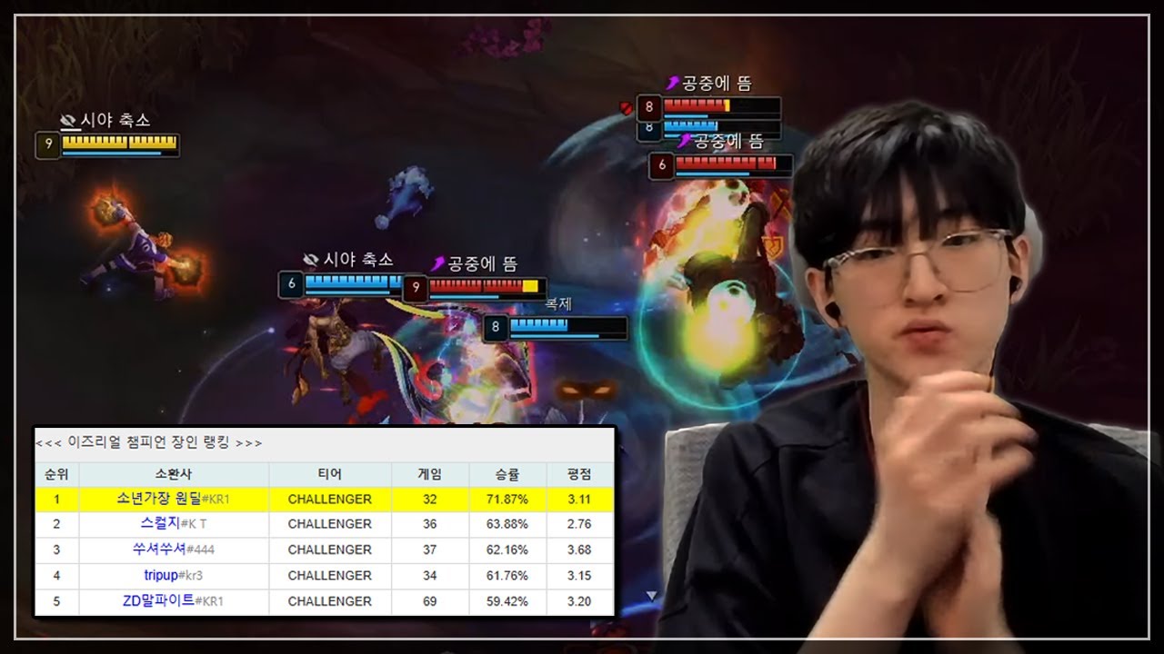 이즈리얼 랭킹 1위