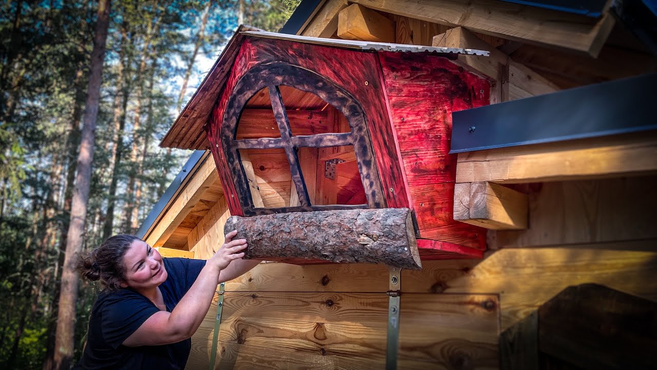 Gaube für's Hexenhaus selber bauen - mit einfachen Materialien zum Hexenhaus-Look