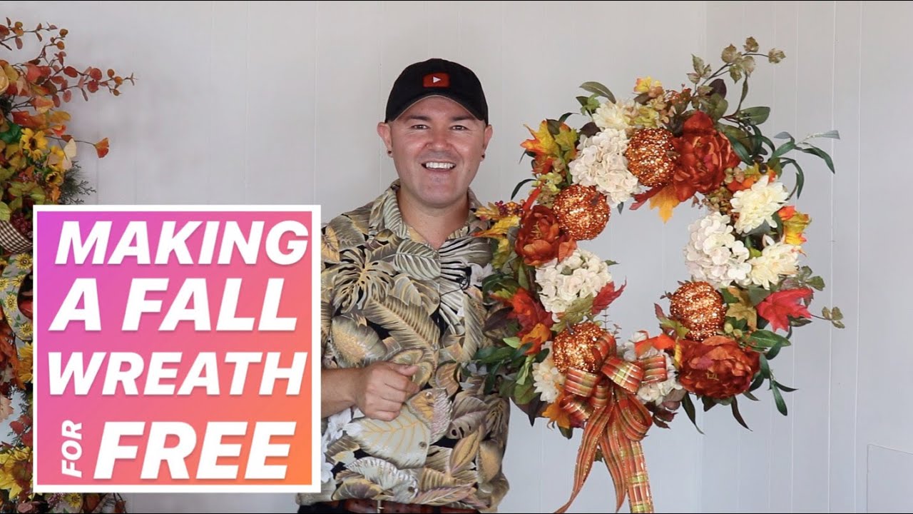 HOW TO MAKE A FALL WREATH FOR FREE