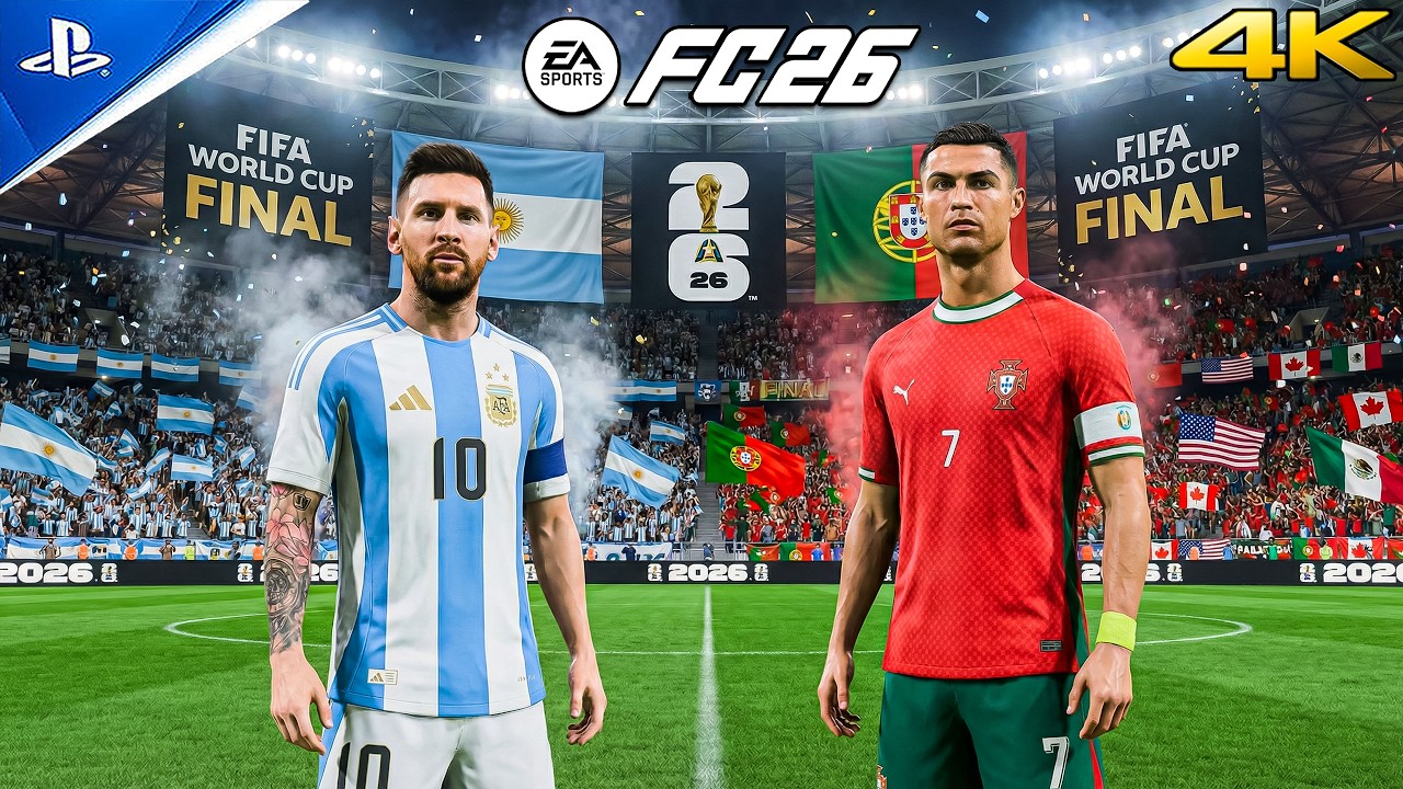 NO OFFSIDES? NO FOULS! 😱 Messi vs Ronaldo World Cup 2026 Final | FC 26 PS5 [4K60FPS]