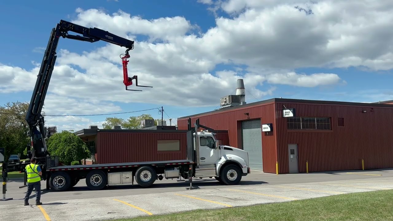 HIAB 515K Drywall Crane with Kenworth Truck Work-Ready Package for Sale