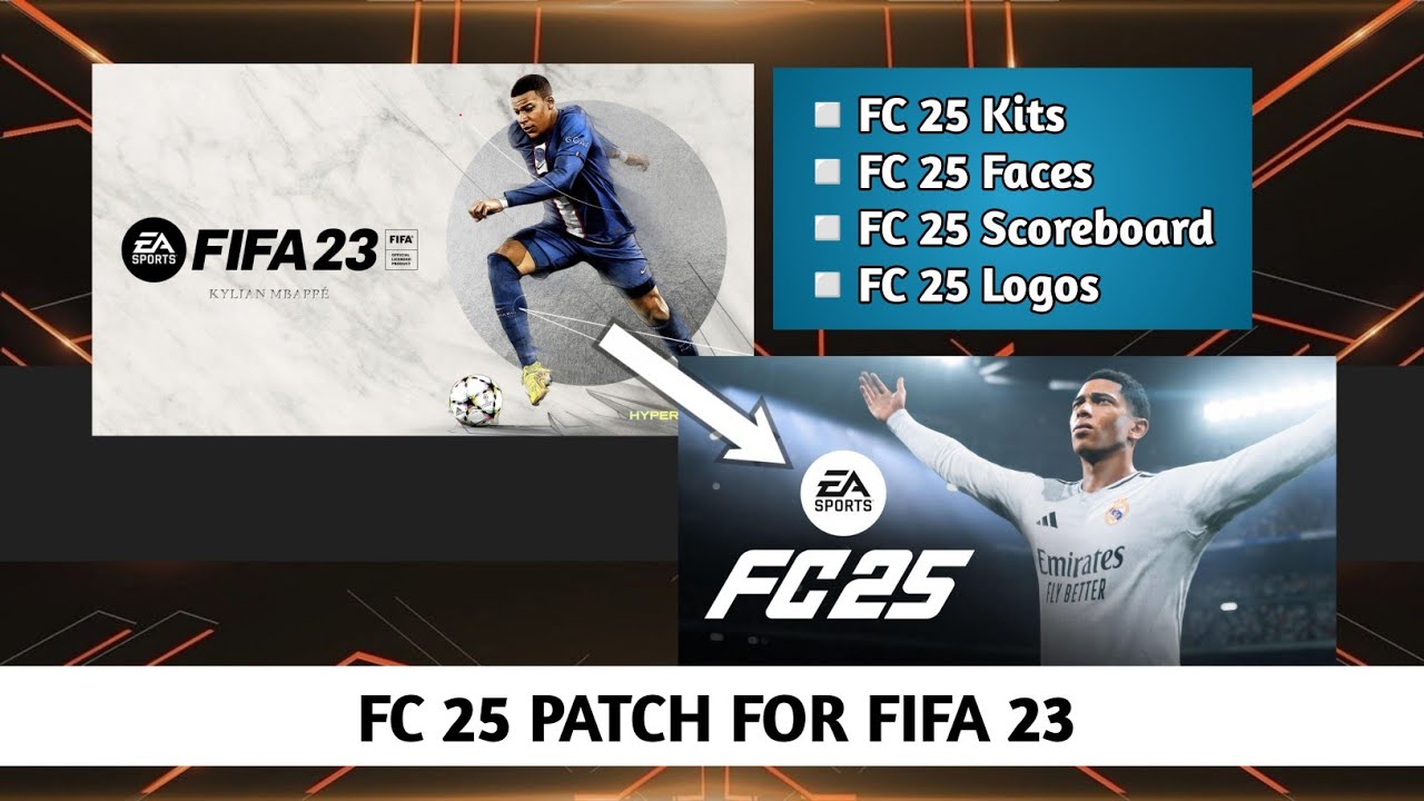 FC 25 PATCH FOR FIFA 23 | ALL IN ONE FC 25 | New Faces, Squads, Kits,Commentary Update, 2025