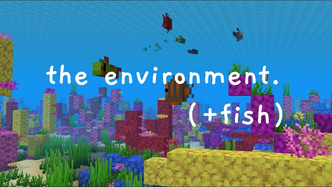contemplating fish while speedrunning minecraft