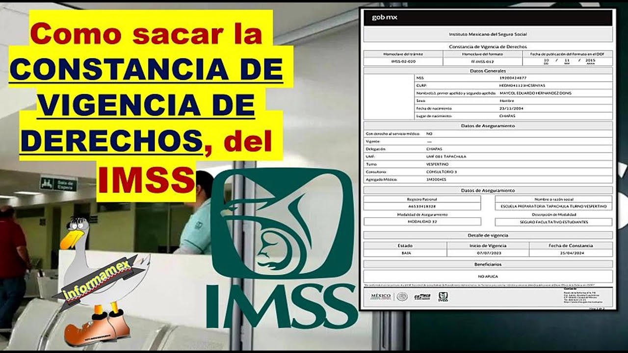 Cómo sacar tu Constancia de Vigencia de Derechos IMSS en 5 minutos,
