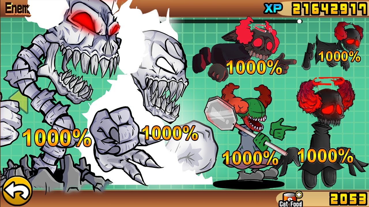 The Battle Cats - Enemies at 1000% (Part 35) All Tricky the Clown!