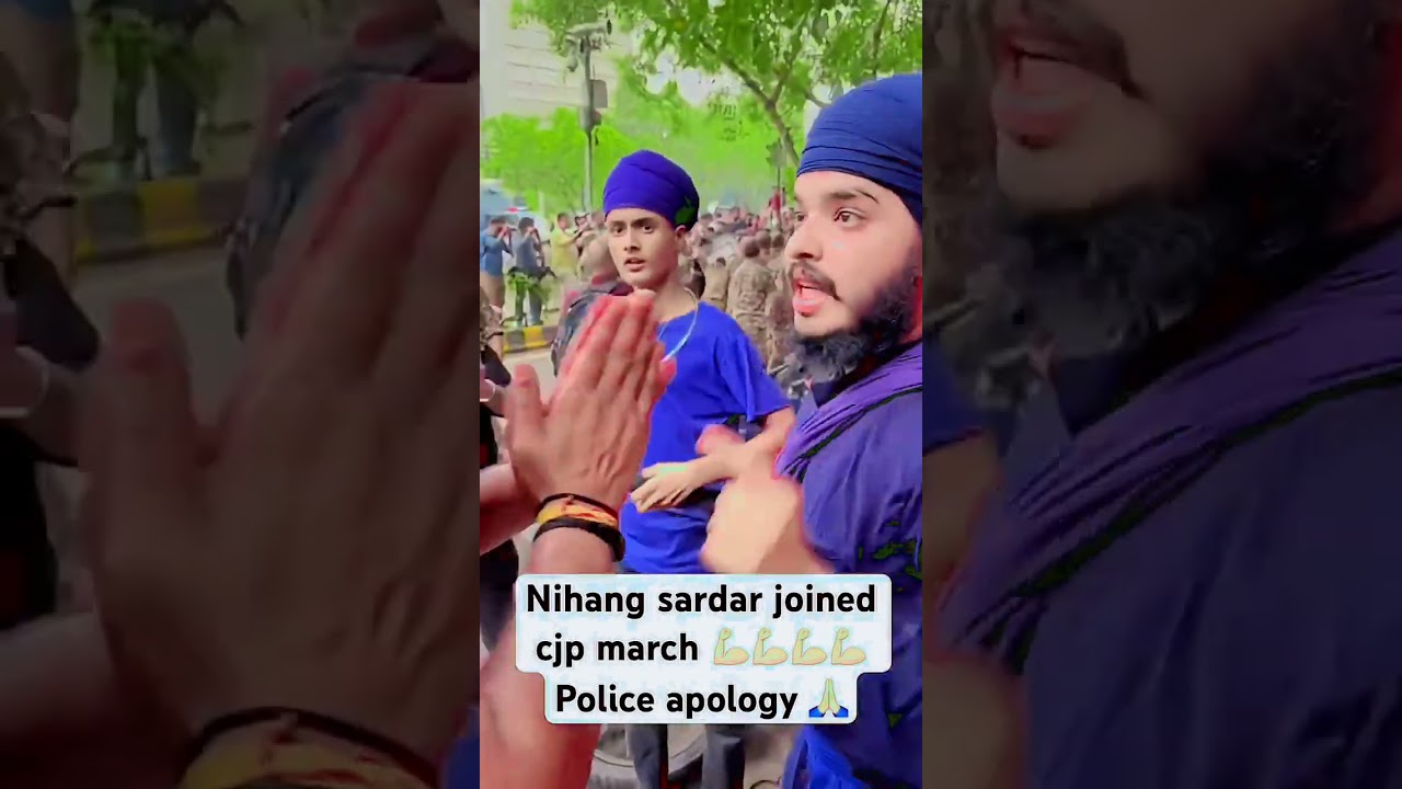 Nihang Sardar join cjp march #cjpprotest #cjp