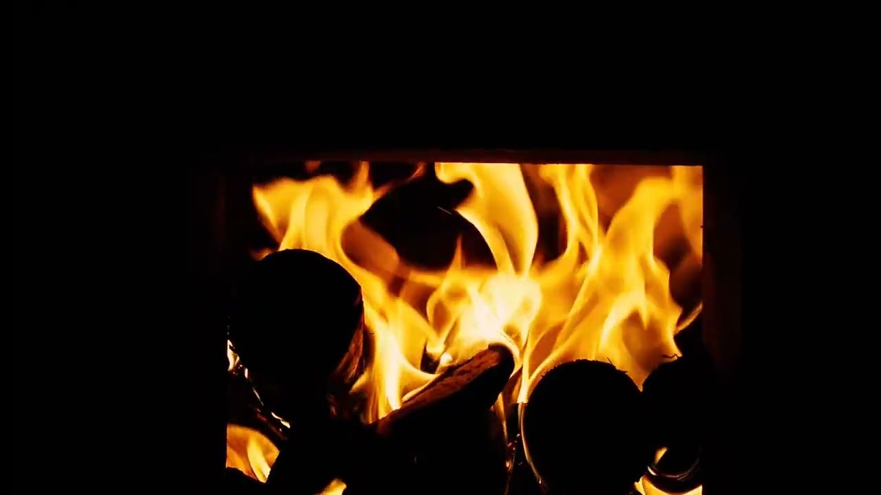 Fireplace with Gentle Rain Ambience 🔥 12 Hours | Meditation & Relax Background | NoMid-RollAds | 012