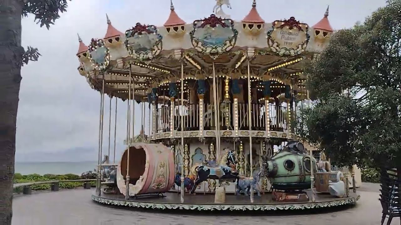 seaside carousel in France
