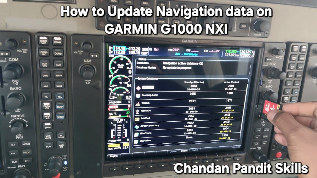 How to Update Navigation data on GARMIN G1000 NXI