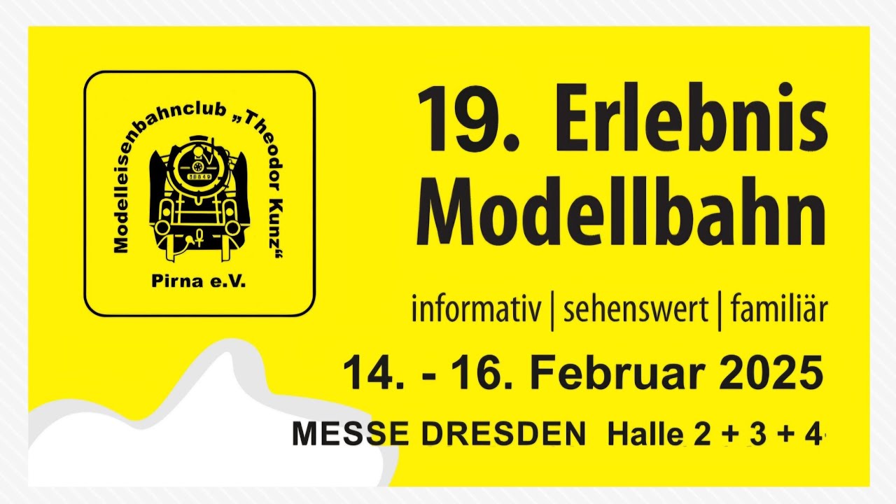 19. Erlebnis Modellbahn vom Modellbahnclub Pirna in Dresden - Videos und Fotos