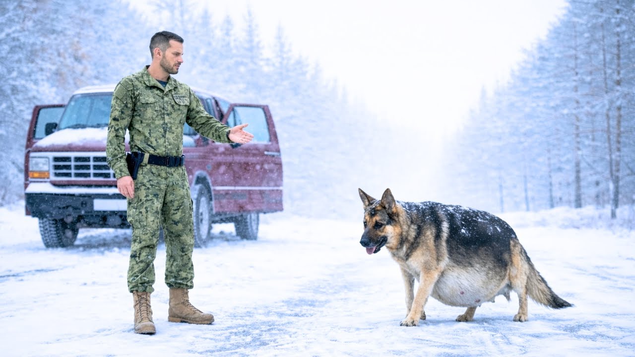 Une Chienne Enceinte Apparaît Dans La Tempête — Le Navy SEAL Risque Tout Pour La Sauver
