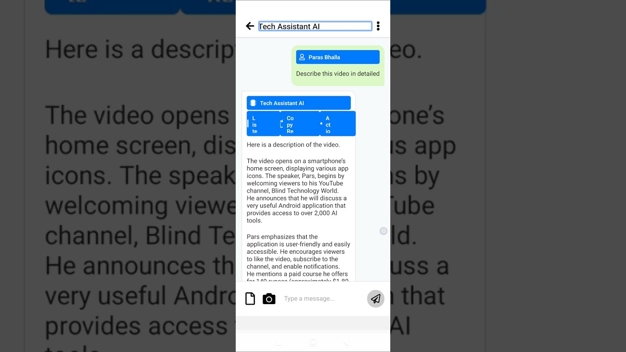 Use This Tech Assistant AI New Incredible Feature For Blind Very Useful Unique AI 🤯🤯🤯