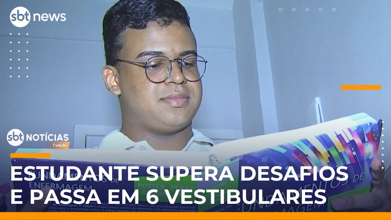 Estudante de escola pública é aprovado em Medicina e seis vestibulares | #SBTNotícias