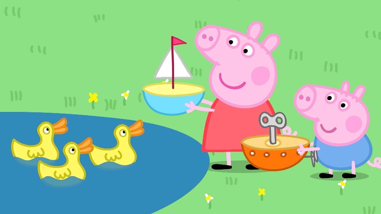 Peppa Pig en Espa&ntilde;ol Capitulos Completos - Barquito de juguete - Pepa la cerdita