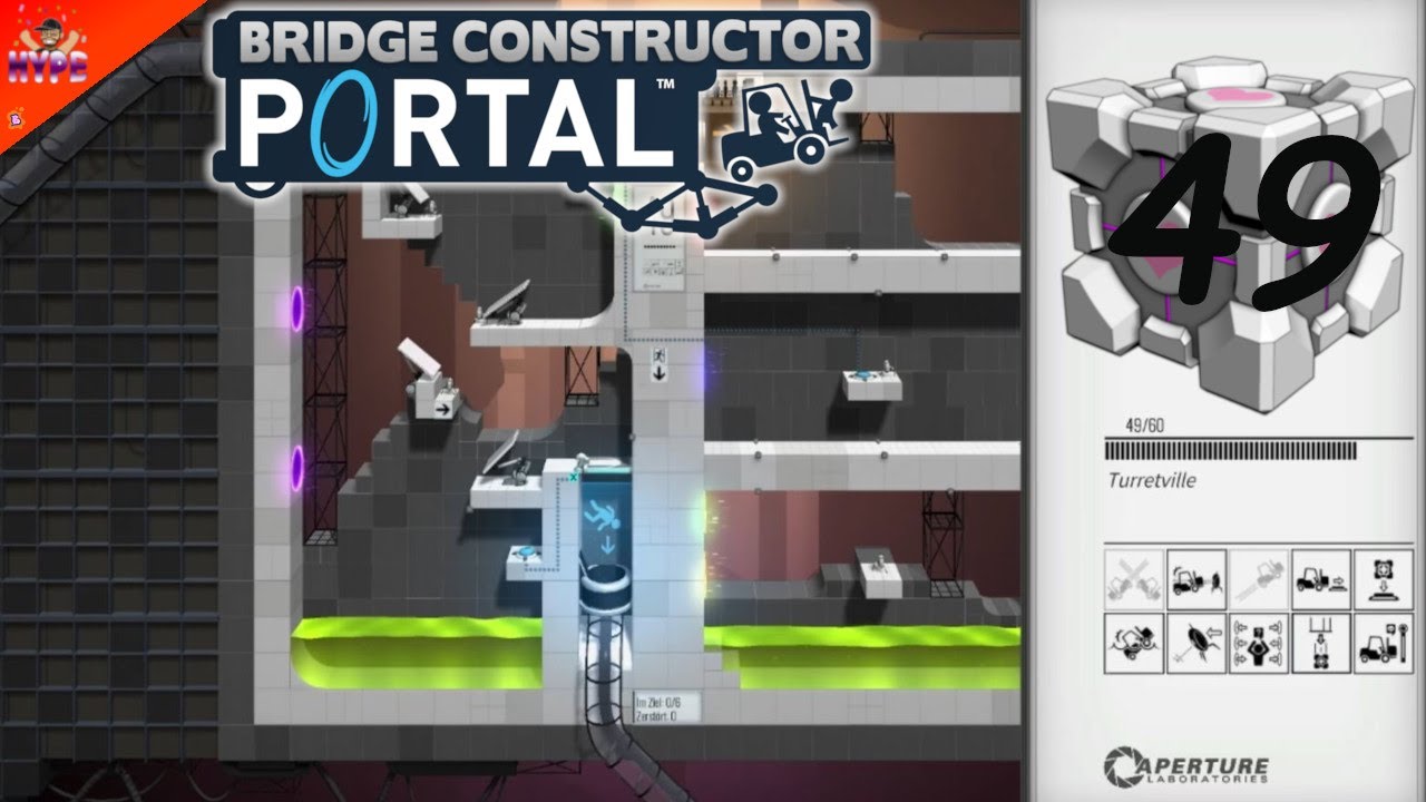 Bridge Constructor Portal 🌉 [49] ★ Turretville