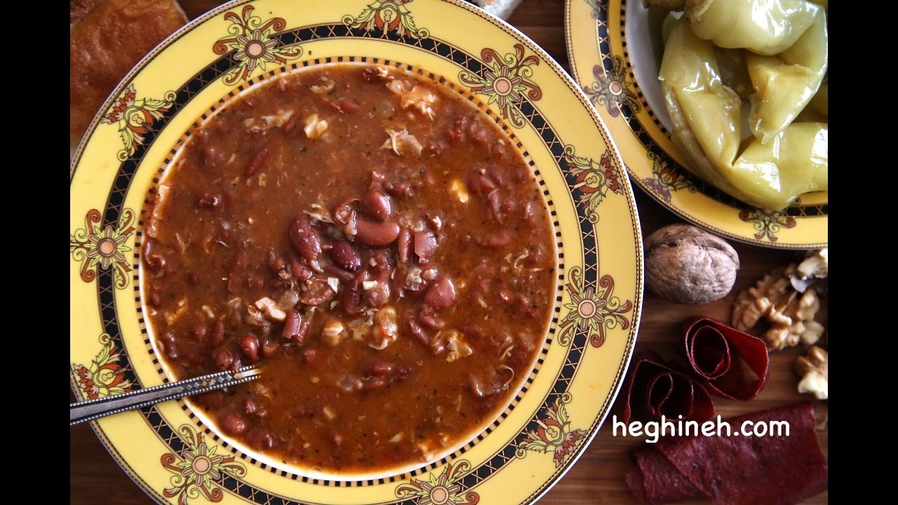 Рецепт супа из сушеной фасоли - Армянская кухня - Лобов Пшеджур - Кулинарное шоу 
