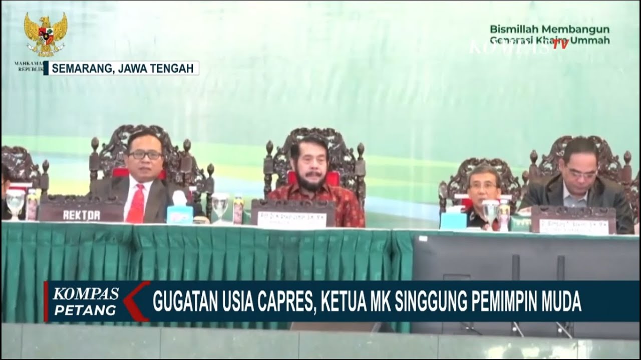 Ketua MK Singgung 'Pemimpin Muda' saat Bahas Gugatan Usia Capres-Cawapres