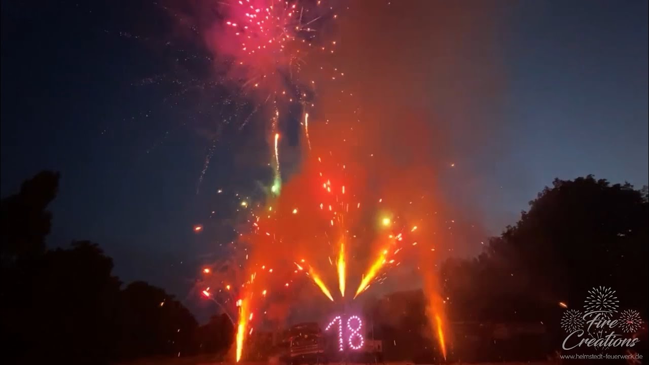 Musik Feuerwerk als Überraschung für 18. Geburtstag