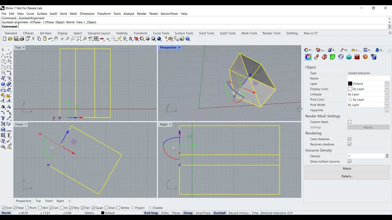 Rhino Gumball Functionality