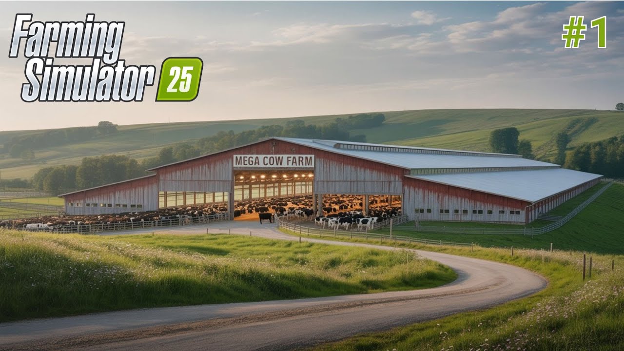 Starting a new MEGA Cow Farm | 10,000 Cow Farm Challenge | Part - 1 | Farming Simulator 25