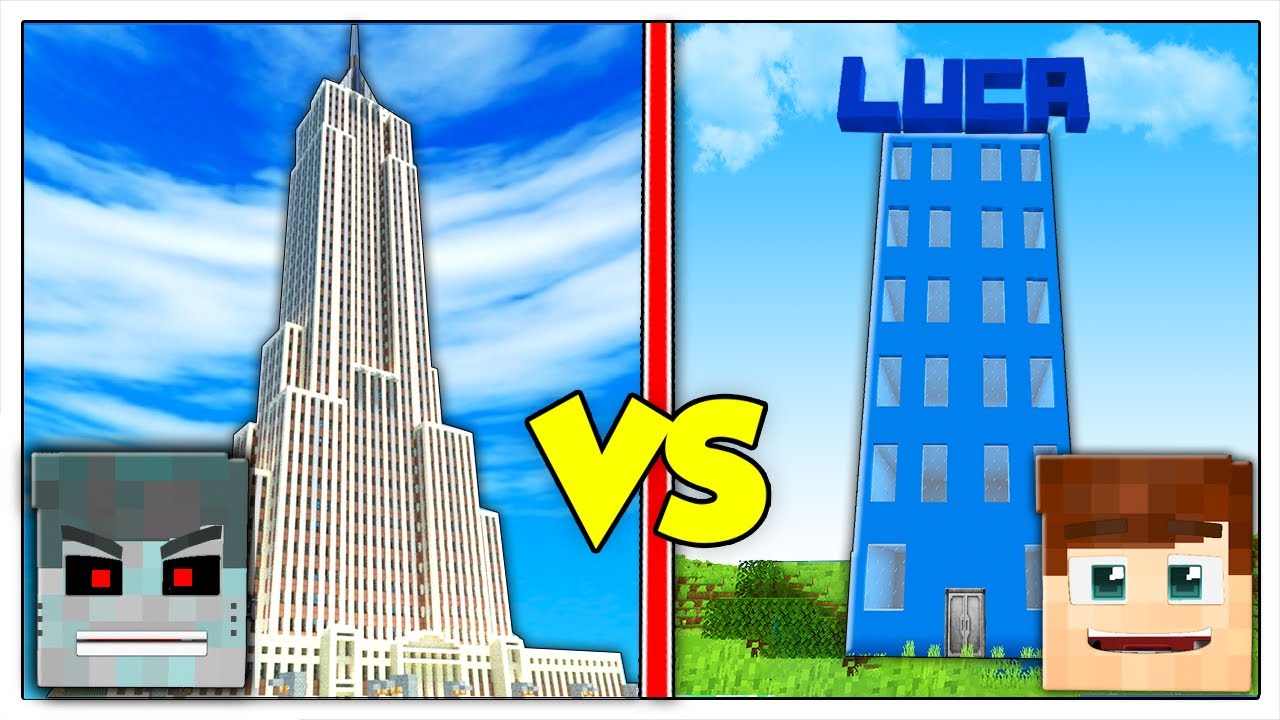 GRATTACIELO ROBOT CONTRO GRATTACIELO DI LUCA! - Minecraft ITA