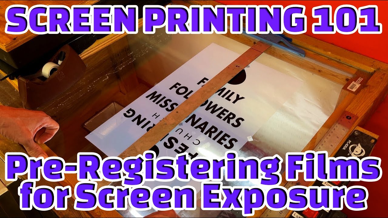 Screen Printing 101: 💡Perfect Film Alignment Every Time! Pre-Registering Films for Screen Exposure