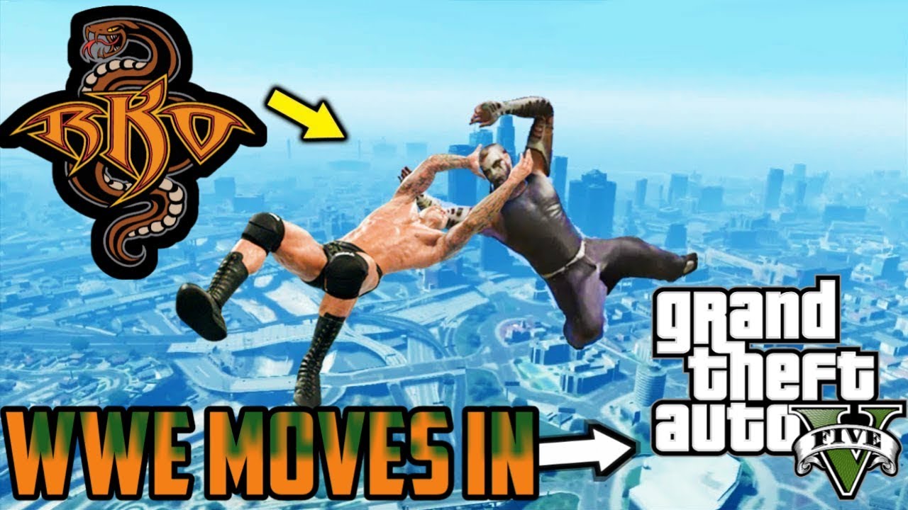 GTA 5 WRESTLING MOVES LIKE IN WWE (with commentary!) 2018