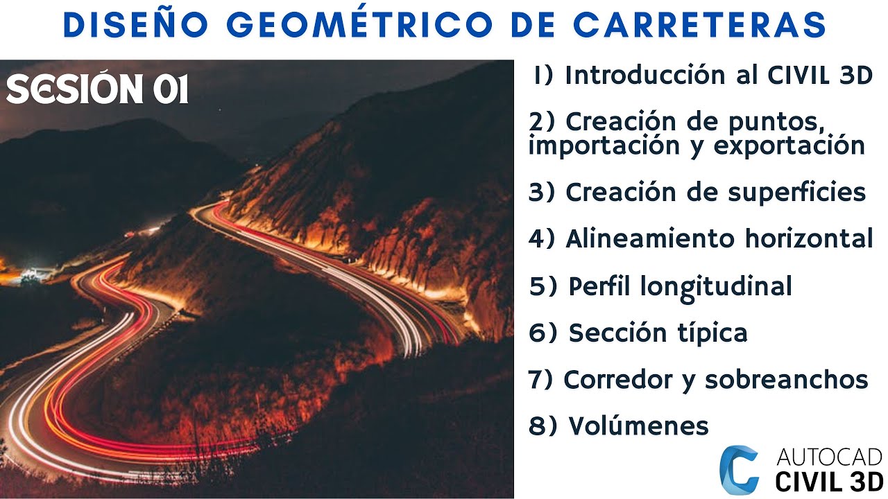 SESI&Oacute;N I: DISE&Ntilde;O GEOM&Eacute;TRICO DE CARRETERAS