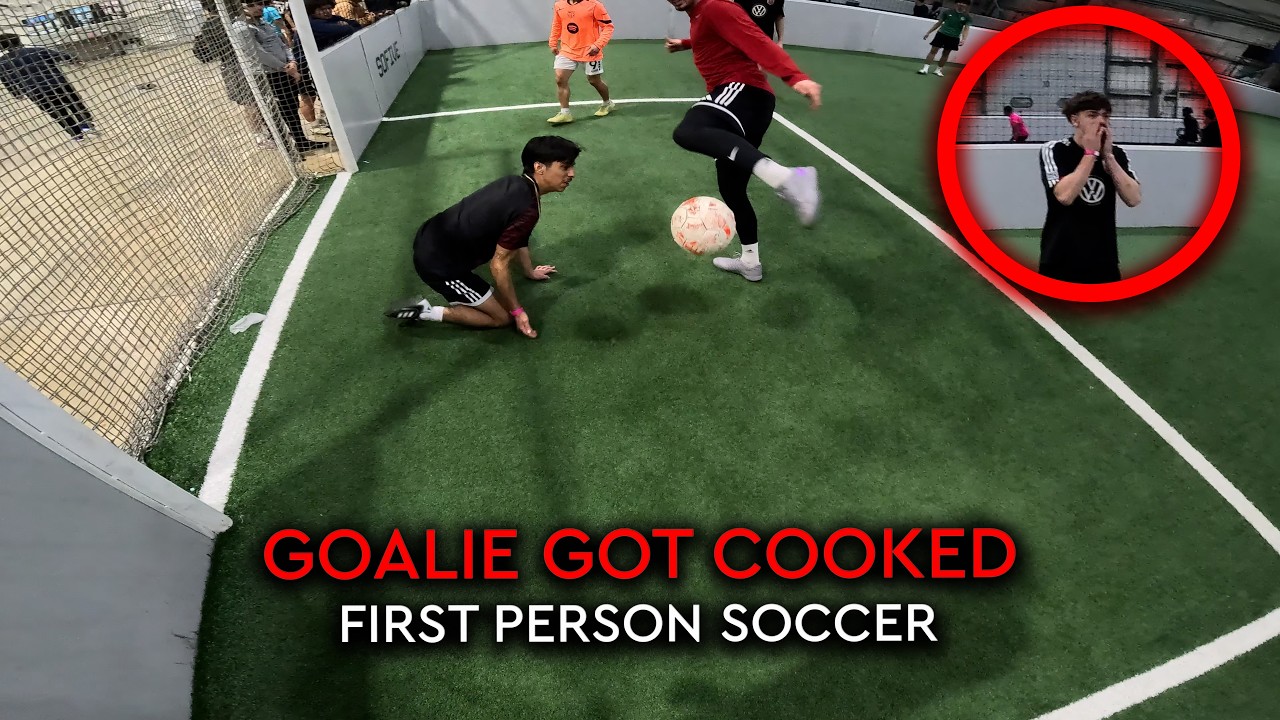 GOALIE GETS COOKED IN INDOOR SOCCER | First Person Indoor Football