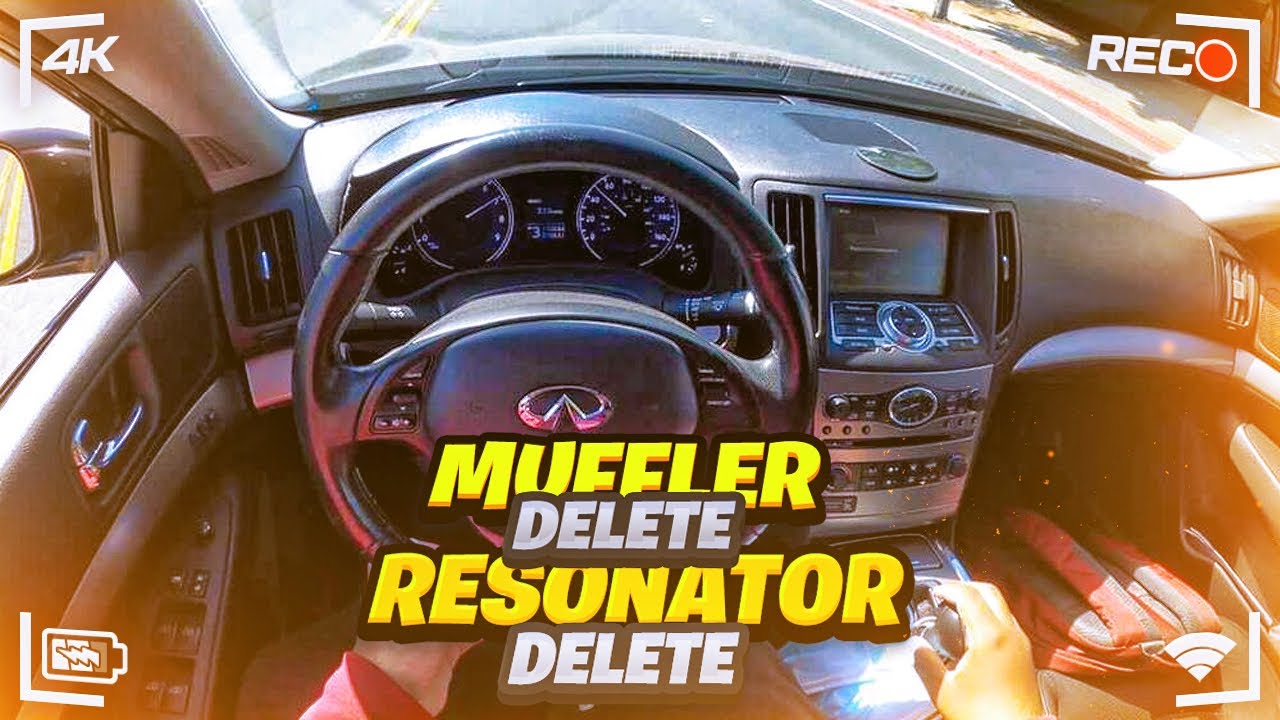 POV DRIVE IN MY INFINITI G37X WITH A MUFFLER & RESONATOR DELETE! *EXTREMELY LOUD*