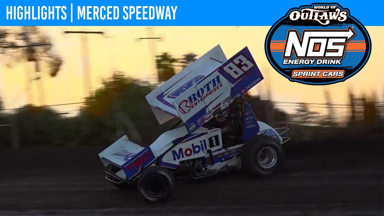 World of Outlaws NOS Energy Drink Sprint Cars | Merced Speedway | September 14, 2024 | HIGHLIGHTS