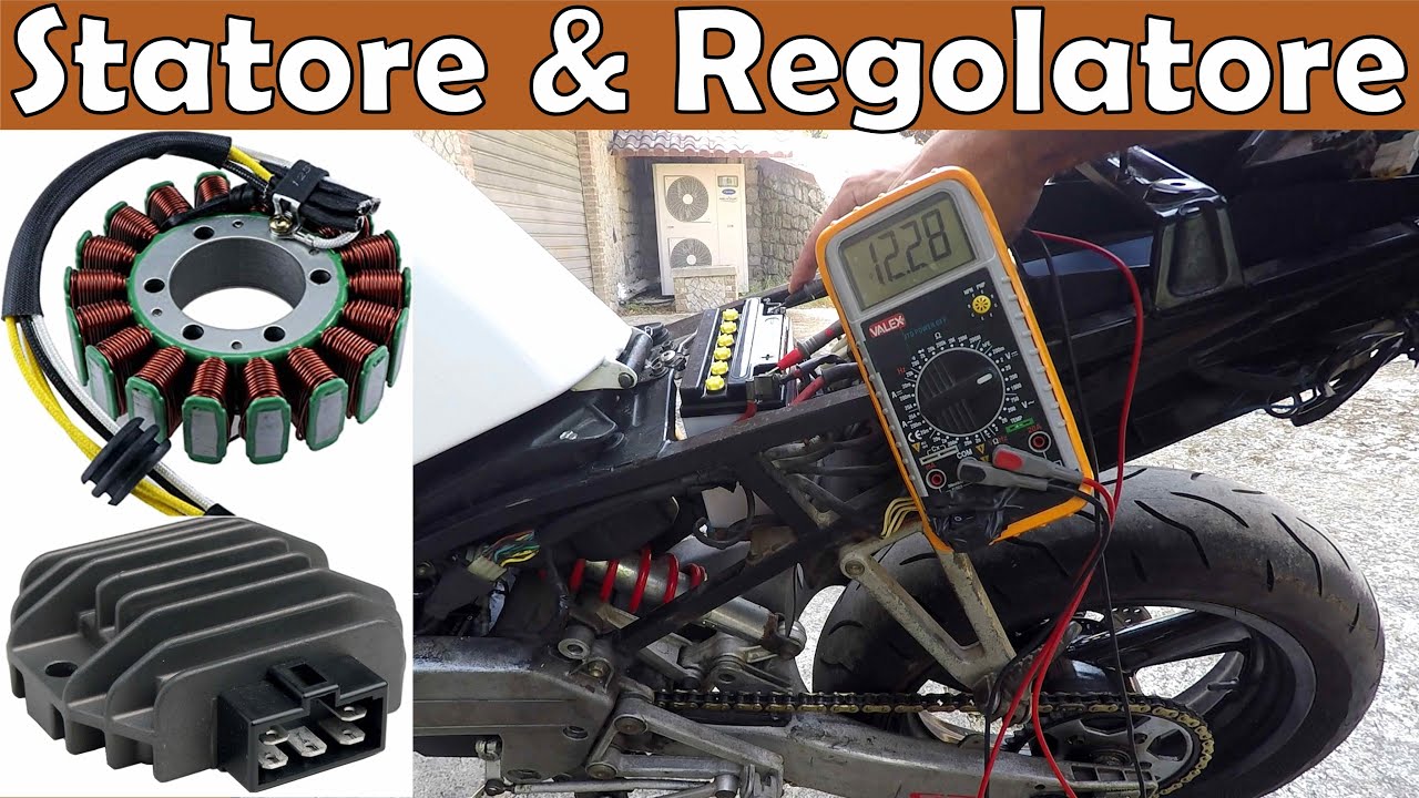 Test STATORE e REGOLATORE TENSIONE se LA MOTO NON CARICA LA BATTERIA