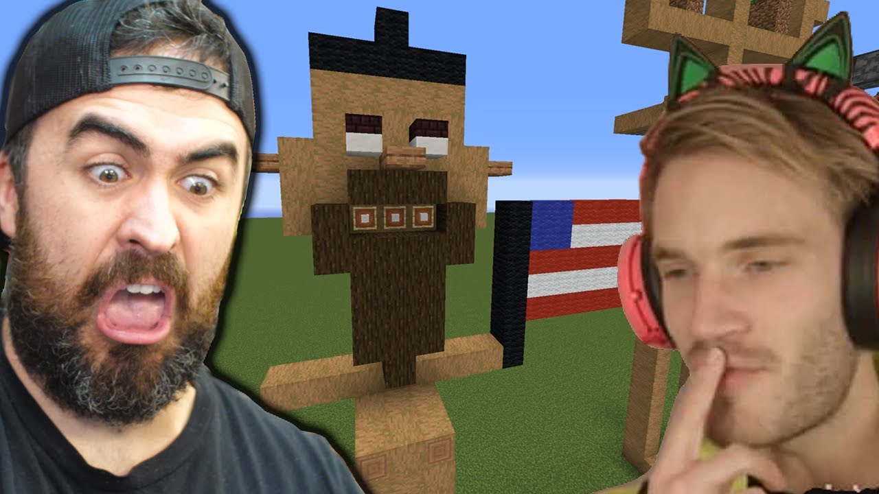 I Challenge Pewdiepie To A Minecraft Build Battle