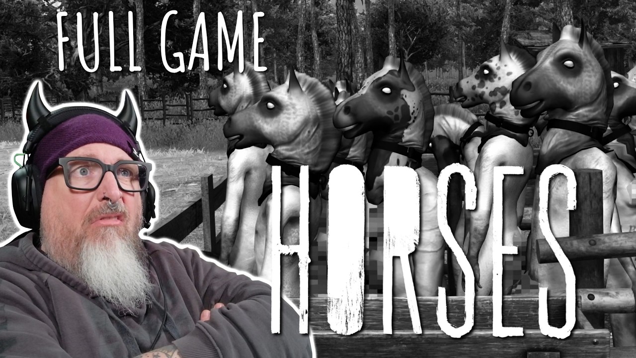 Banned on Steam? | Indie horror game HORSES | FULL GAME