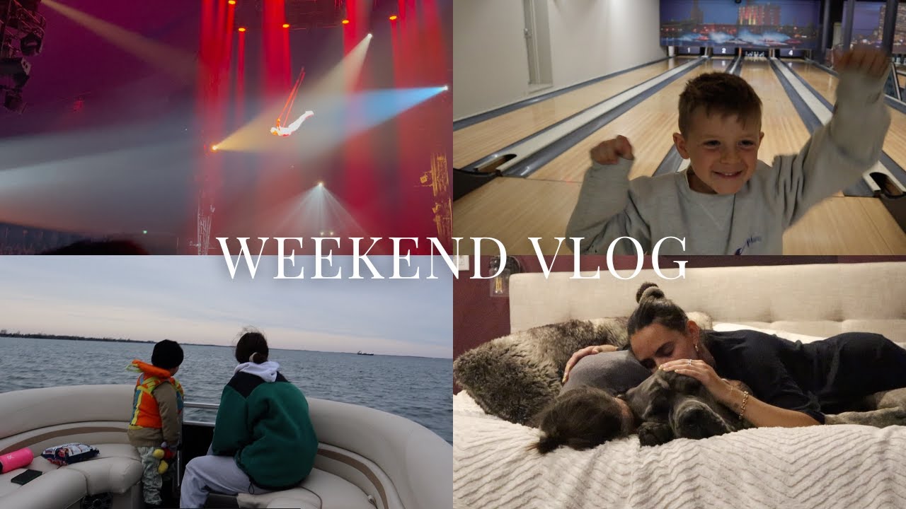 WEEKEND VLOG - cirque du soleil with my family, bowling saturday, zara kids haul