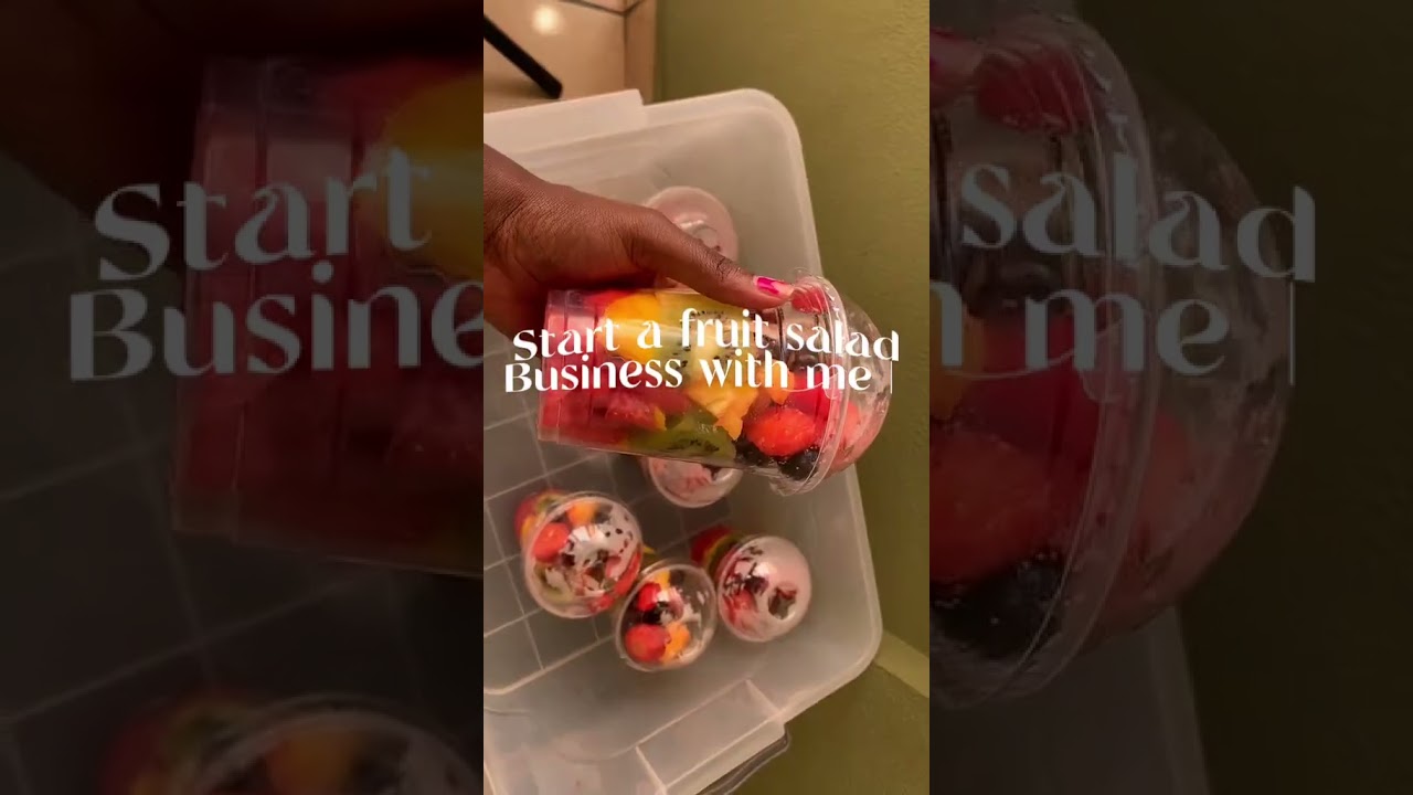 starting a fruit salad business is such a great idea.  full video on my channel. #wellnessbusiness