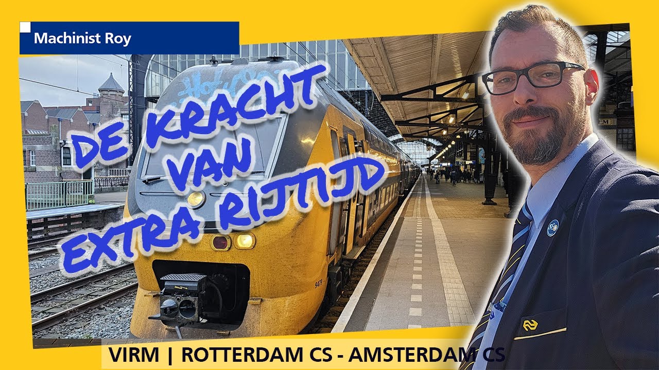 Cabview | NS | VIRM | Intercity | Rotterdam CS - Amsterdam CS | Defect Spoor | Vertraging inlopen