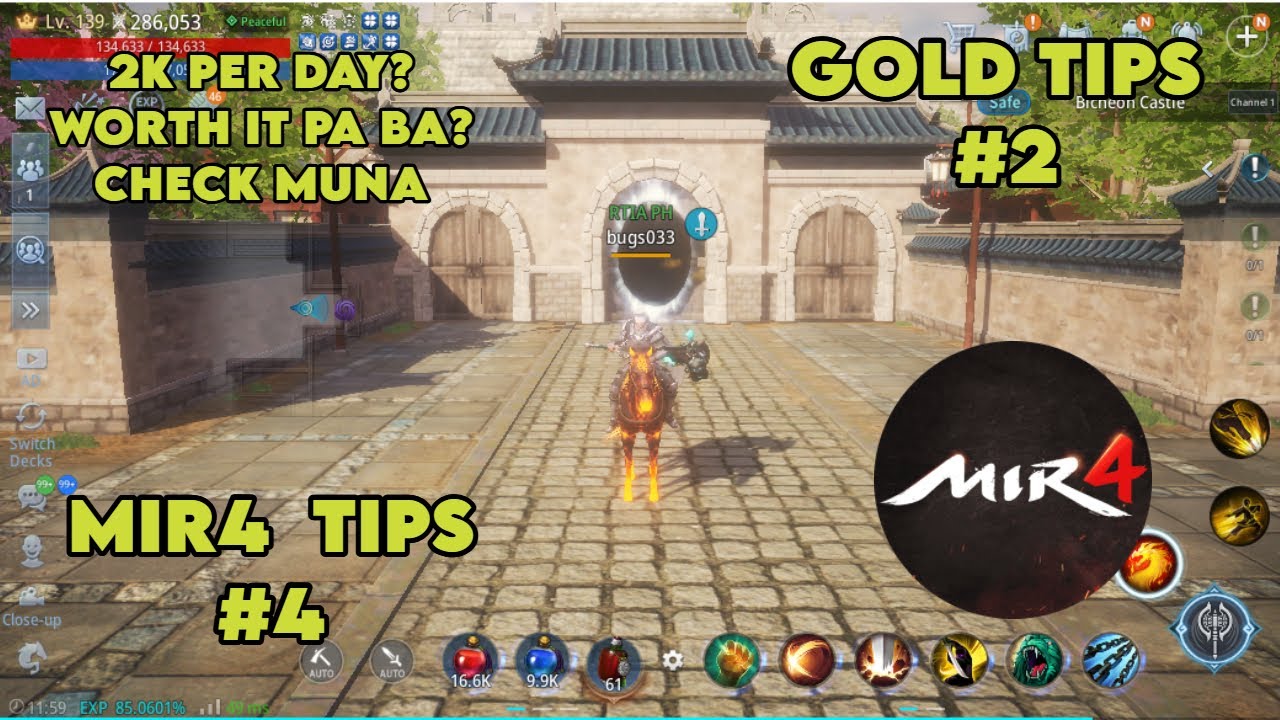 Mir4 GOLD TIPS PART 2 PARA SA MGA NEW PLAYER OR VETERAN #4