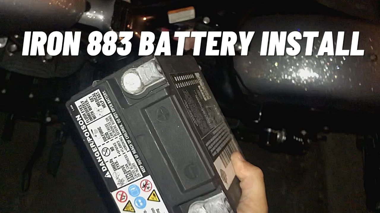 Harley Davidson Iron 883 / 1200 Battery Install