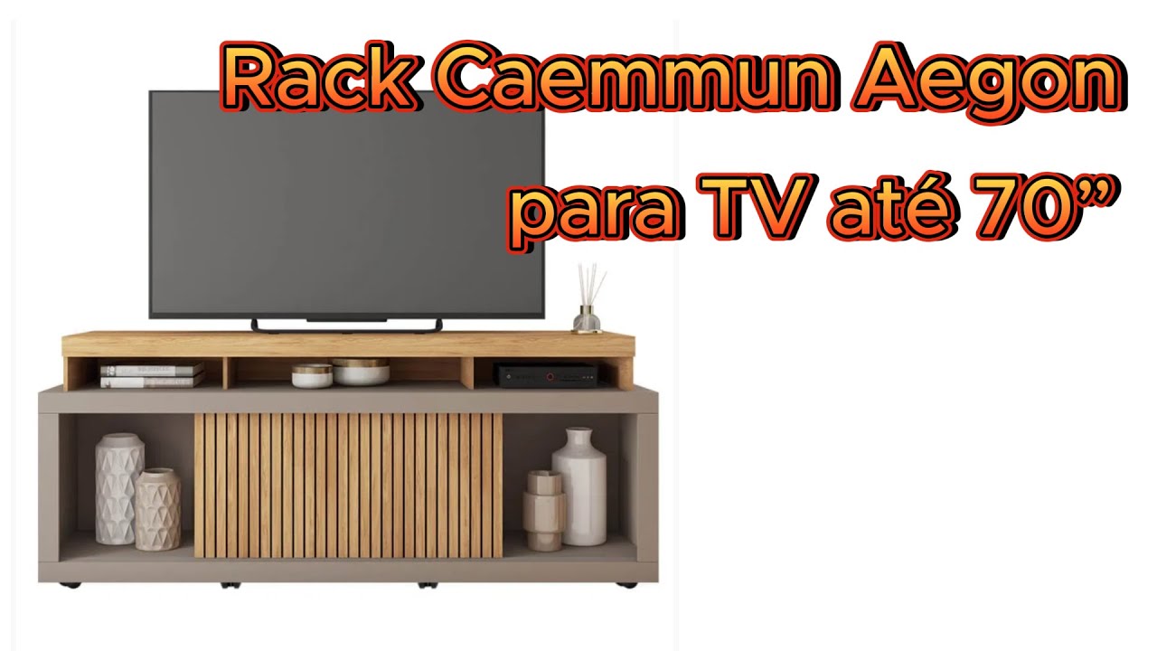 Rack para TV at&eacute; 70&rdquo; Caemmun Aegon #montagemdemoveis  #rack #passofundo #riograndedosul