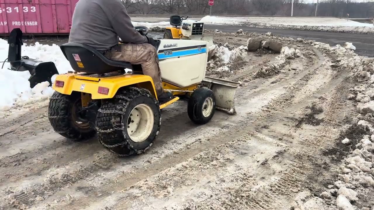 Демонтаж гидроустановки Cub Cadet 2182 и уборка снега 1211.